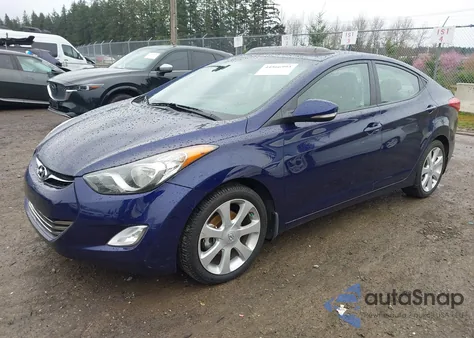 2013 Hyundai Elantra Limited из США, поврежденный, VIN 5NPDH4AE7DH210373